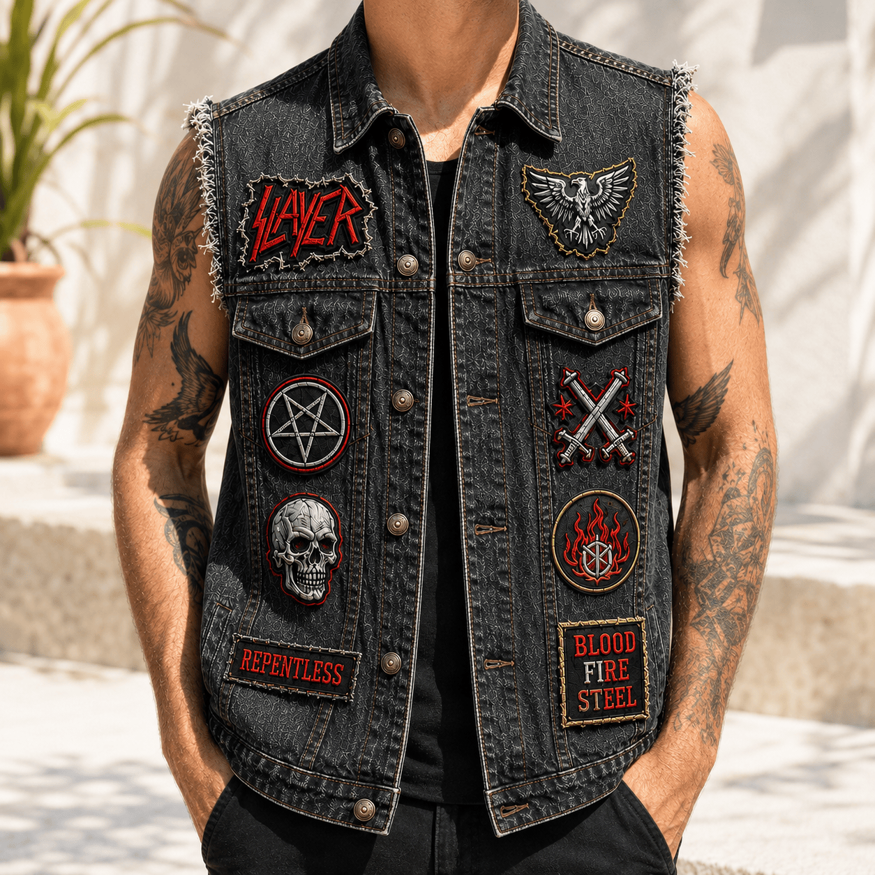 SLER PREMIUM DENIM VEST NTVA