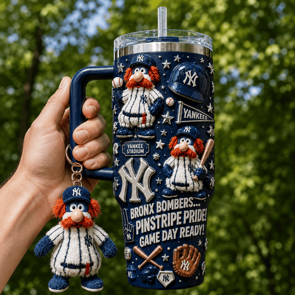 NYY 40oz Tumbler With Handle DNBN