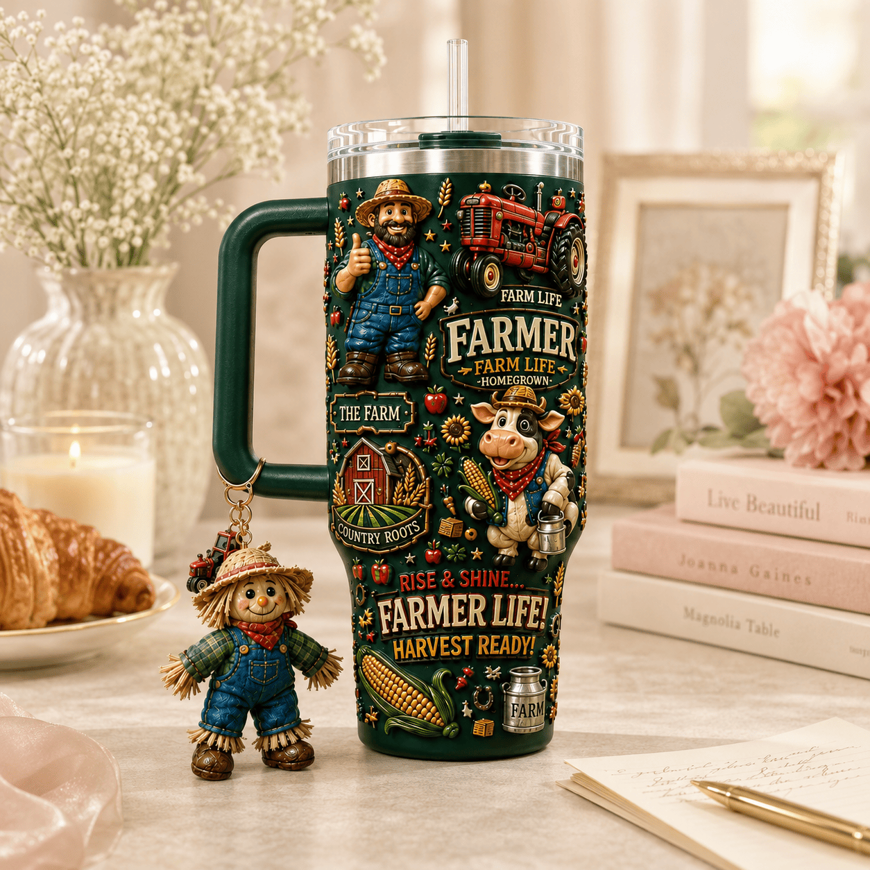 FARM 40oz Tumbler With Handle DNBN