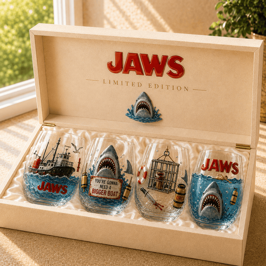 Premium JAWS Whiskey Glass Set TMH