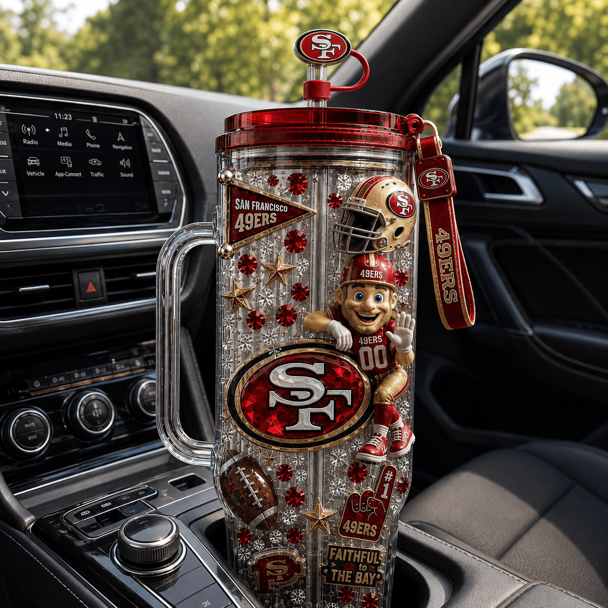 SF49 40oz Tumbler With Handle NHVH