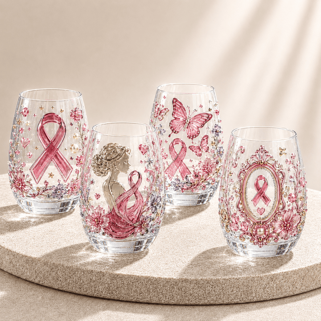 Premium BCA Stemless Wine Glass Set BMD