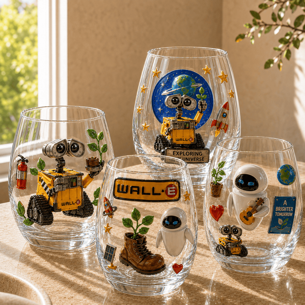 Premium WLLE Stemless Wine Glass Set TMH