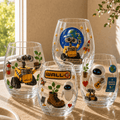 Premium WLLE Stemless Wine Glass Set TMH