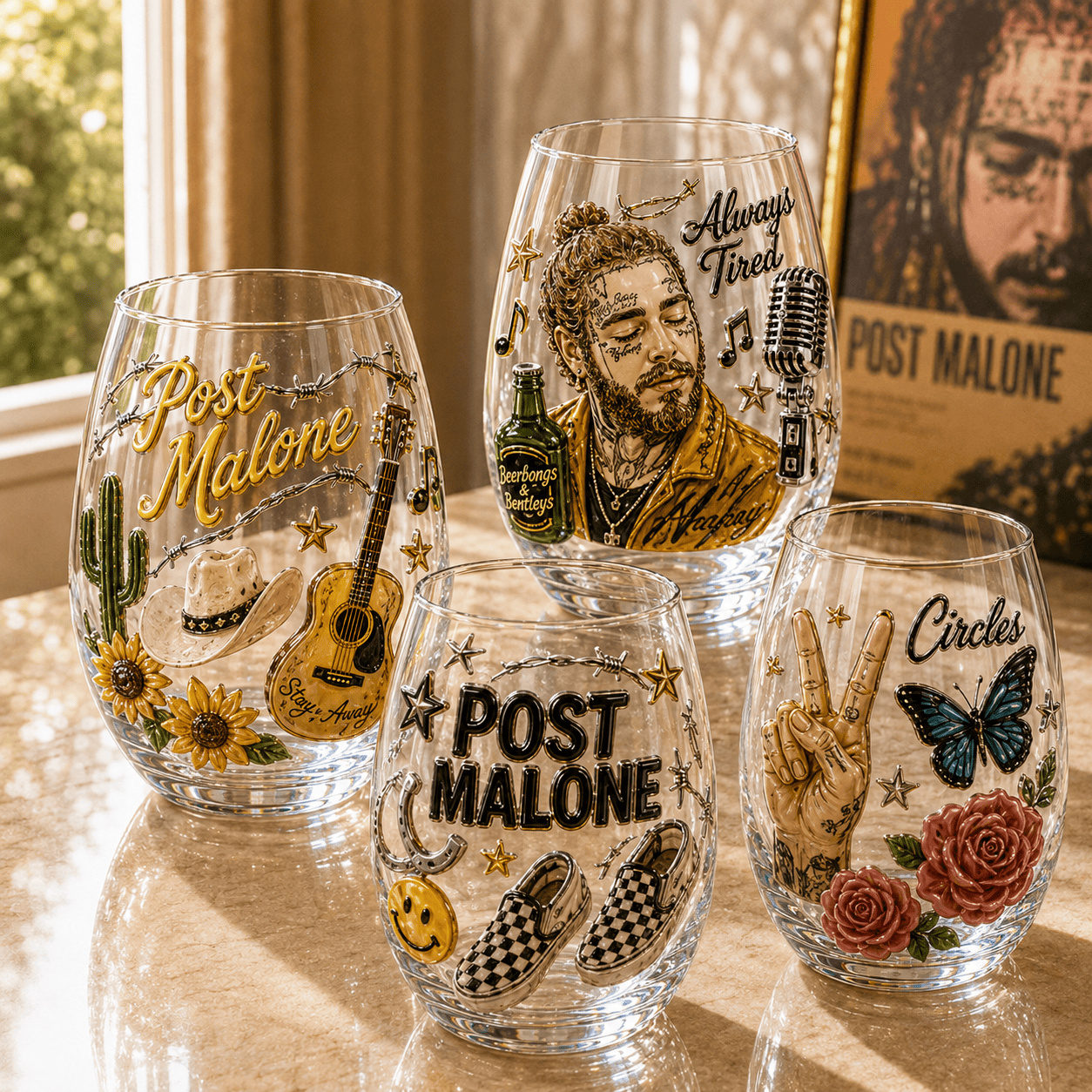 Premium PTML Stemless Wine Glass Set TTTT