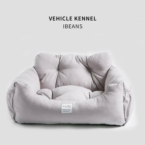 Pet Dog Portable Car Seat Central Control Nonslip Dog Carriers Safe Car Armrest Box Booster Kennel Bed for Small Dog Cat Travel